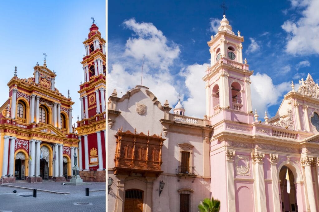 l'église San Francisco et la cathédrale de Salta