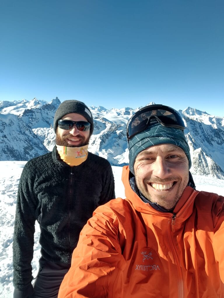 Selfie au sommet du Pigne d'Arolla