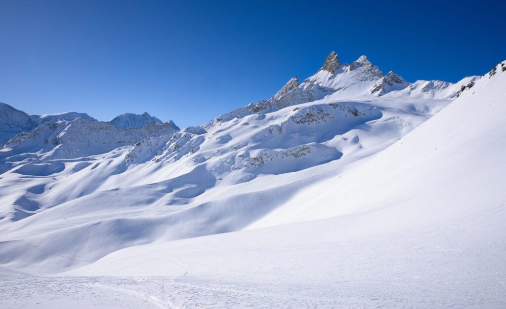 les aiguilles rouges en montant au mont de l'etoile