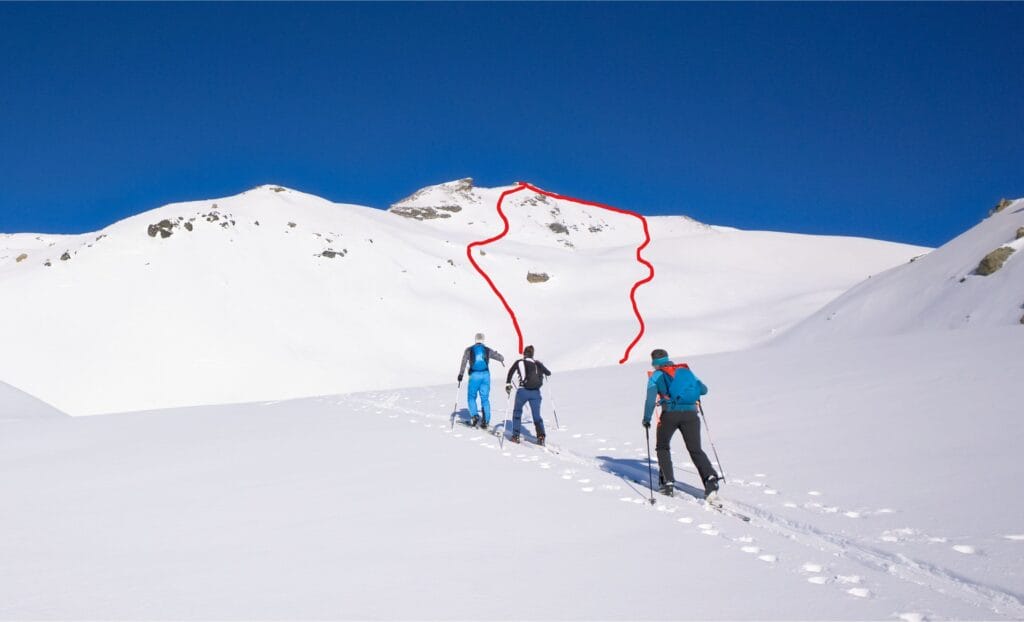 les descentes du versant sud du mont de l'Etoile