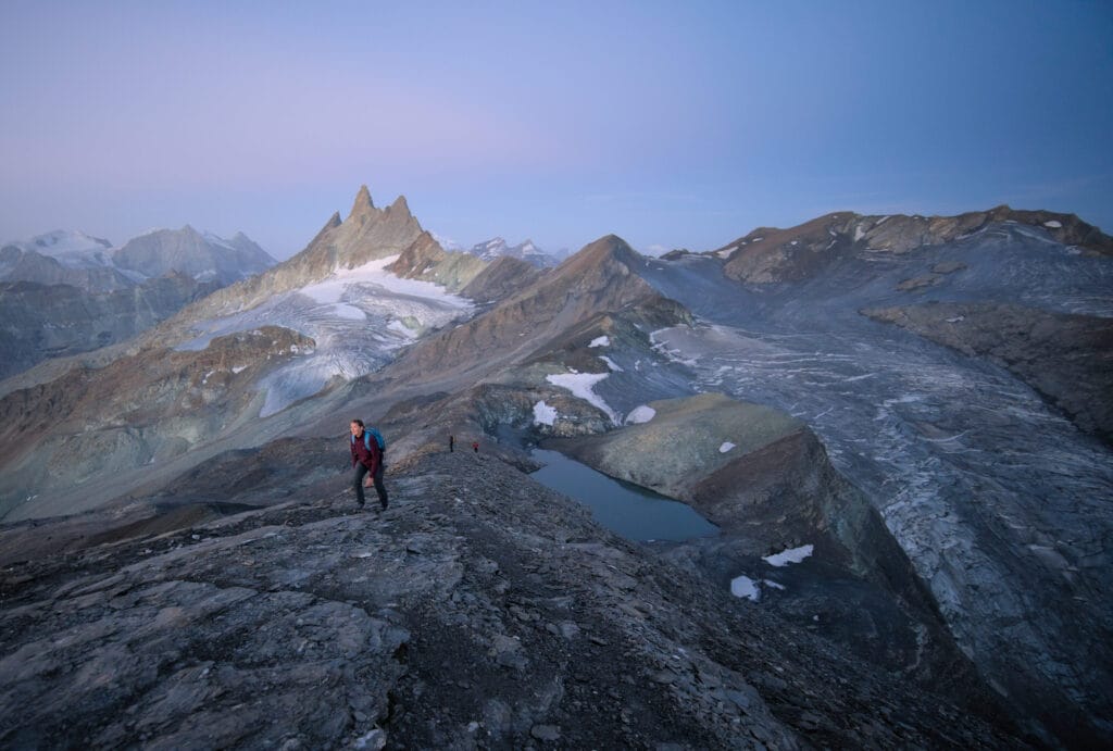 glacier des aiguilles rouges et de la Vouasson en été