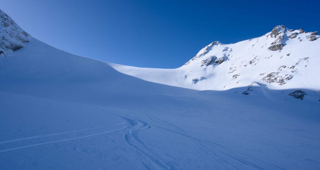 glacier de Vouasson en ski de rando