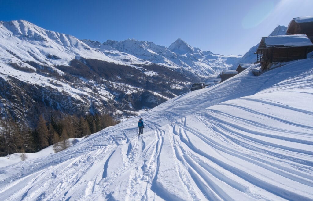 vue magnifique sur la Dent Blanche à Arbey