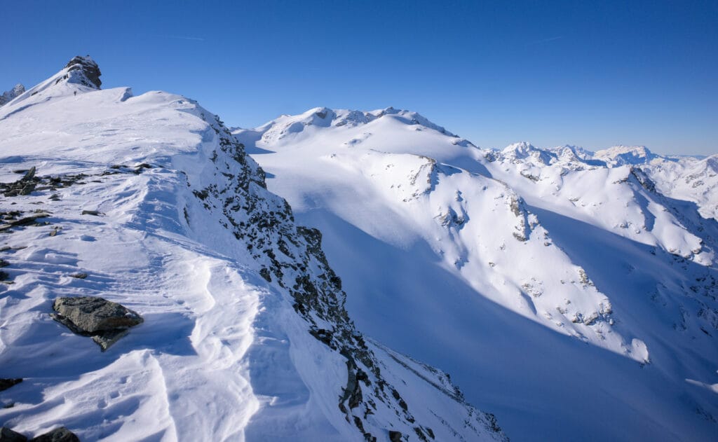 galcer de Vouasson (et pointe de Vouasson) depuis le Mont de l'Etoile