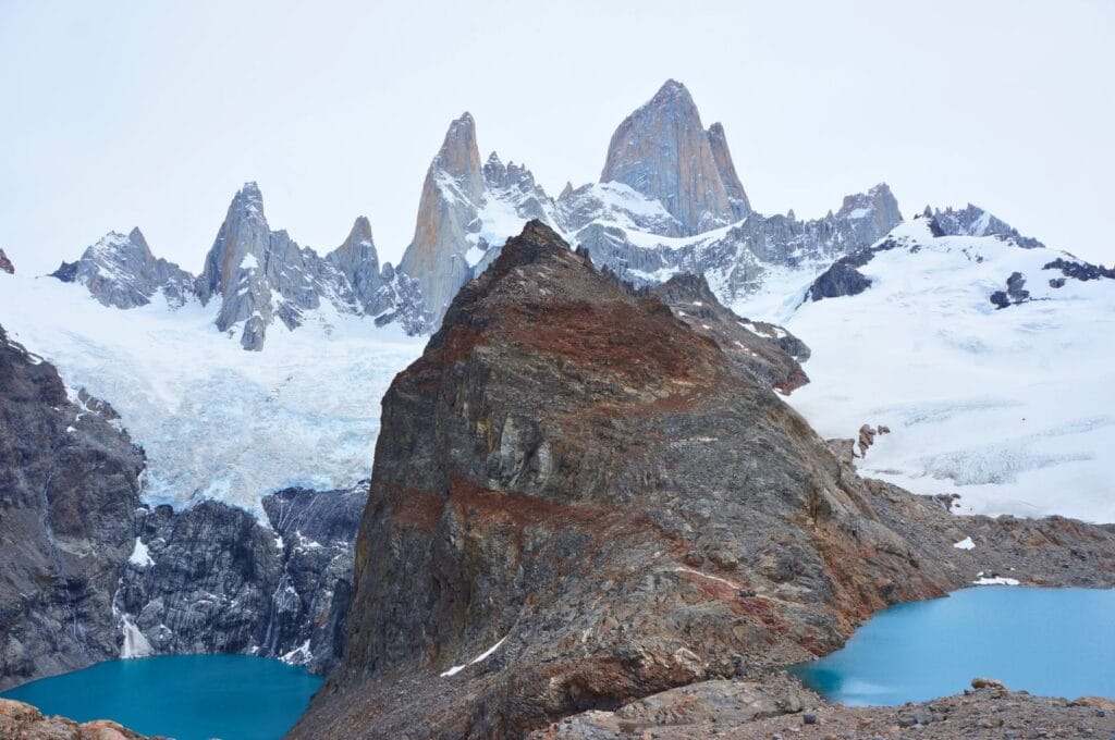 vue sur les lagunes Sucia et de los Tres