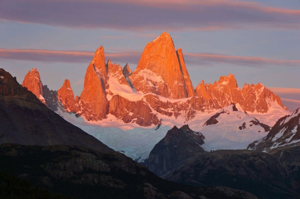 lever du soleil sur le fitz Roy