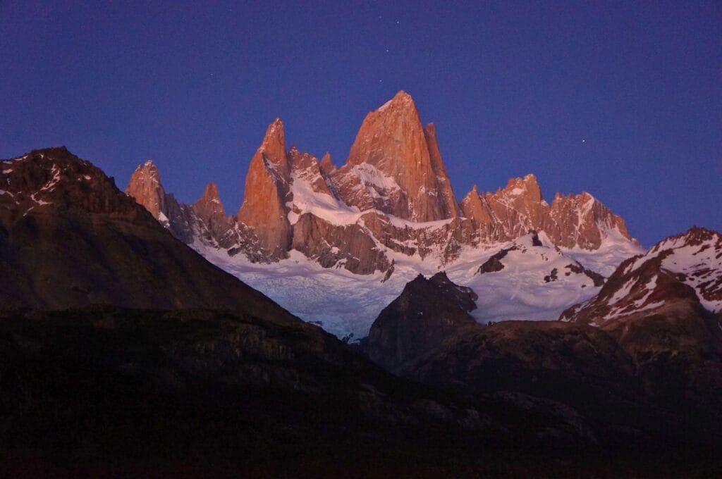 lever du soleil sur le fitz Roy