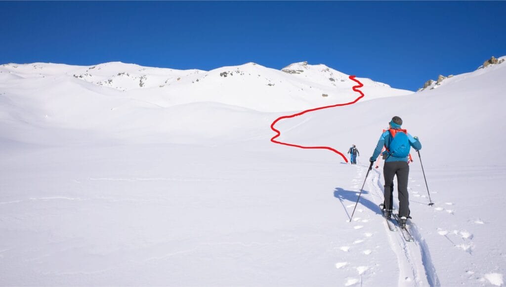 montée au Mont de l'Etoile en ski de rando