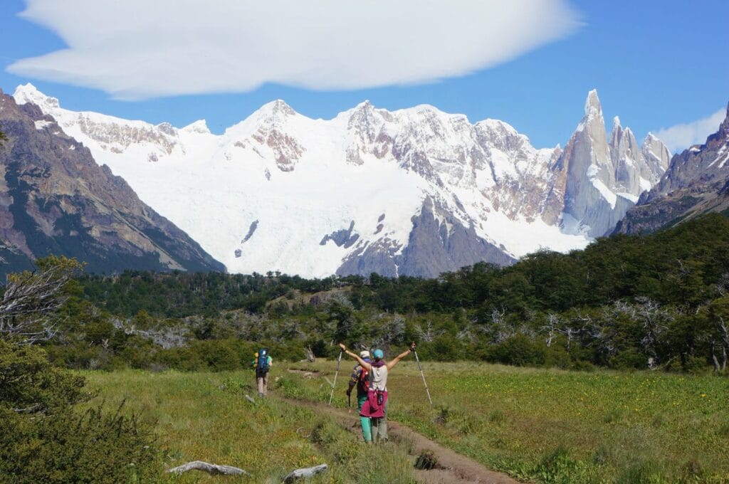 sentier de randonnée laguna torre