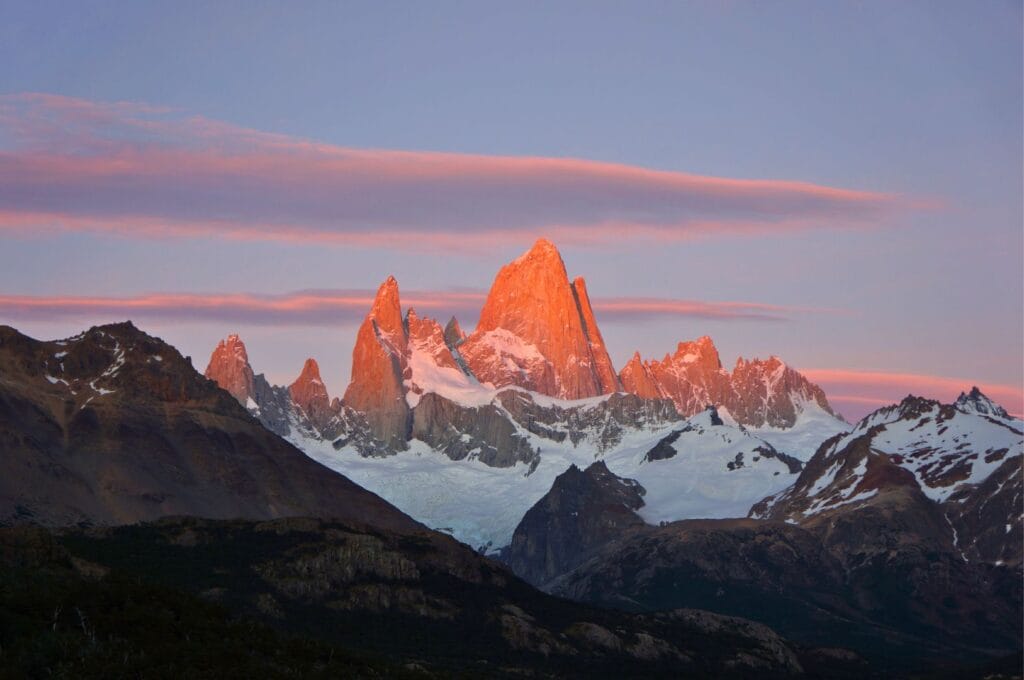 lever du soleil sur le fitz Roy