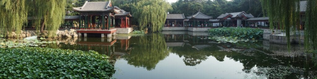 panoramic view of a place in the summer palace